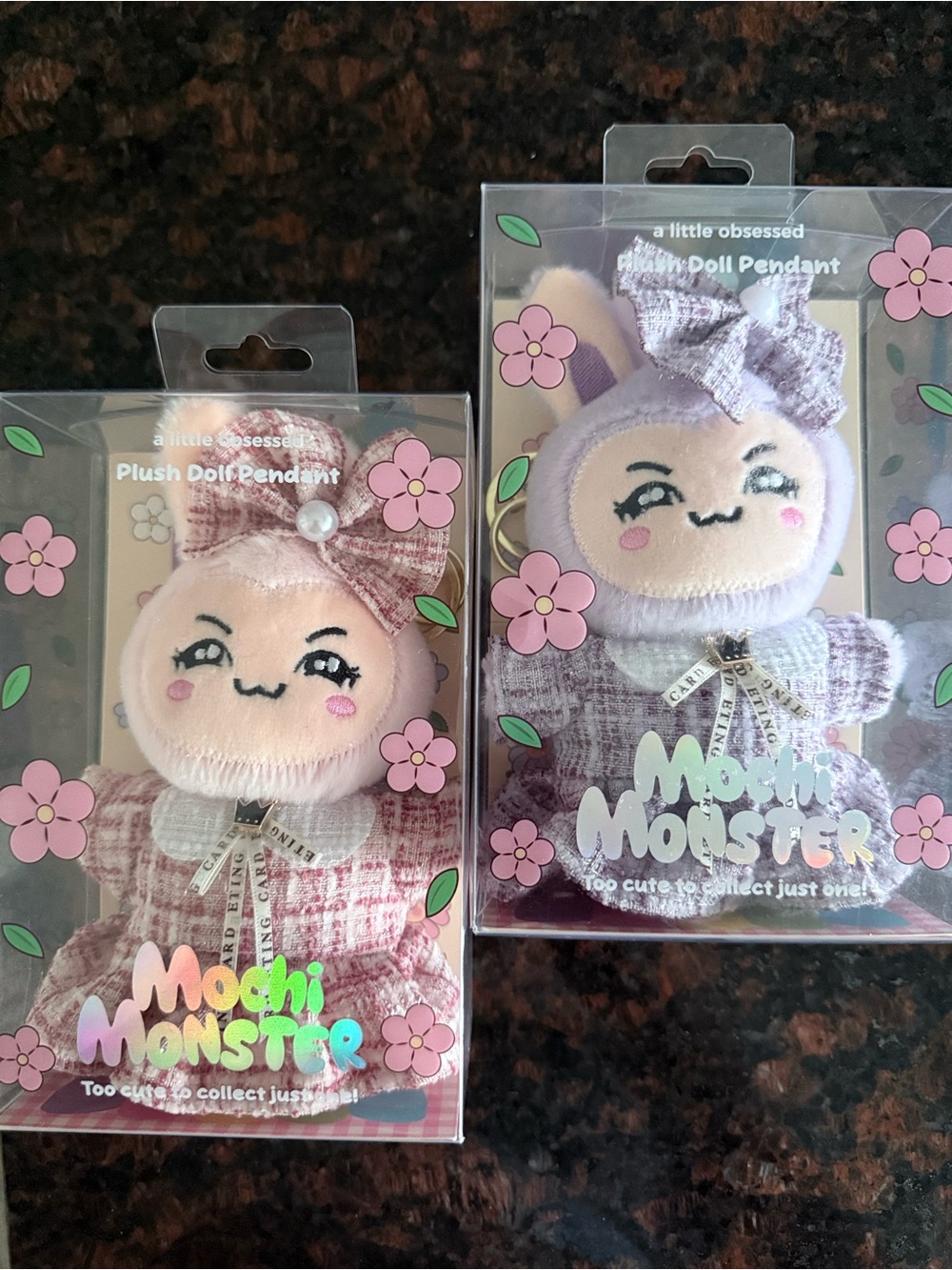 Mochi Monster Plush Doll Pendant Keychain NWT Cute Kawaii Bundle (2)